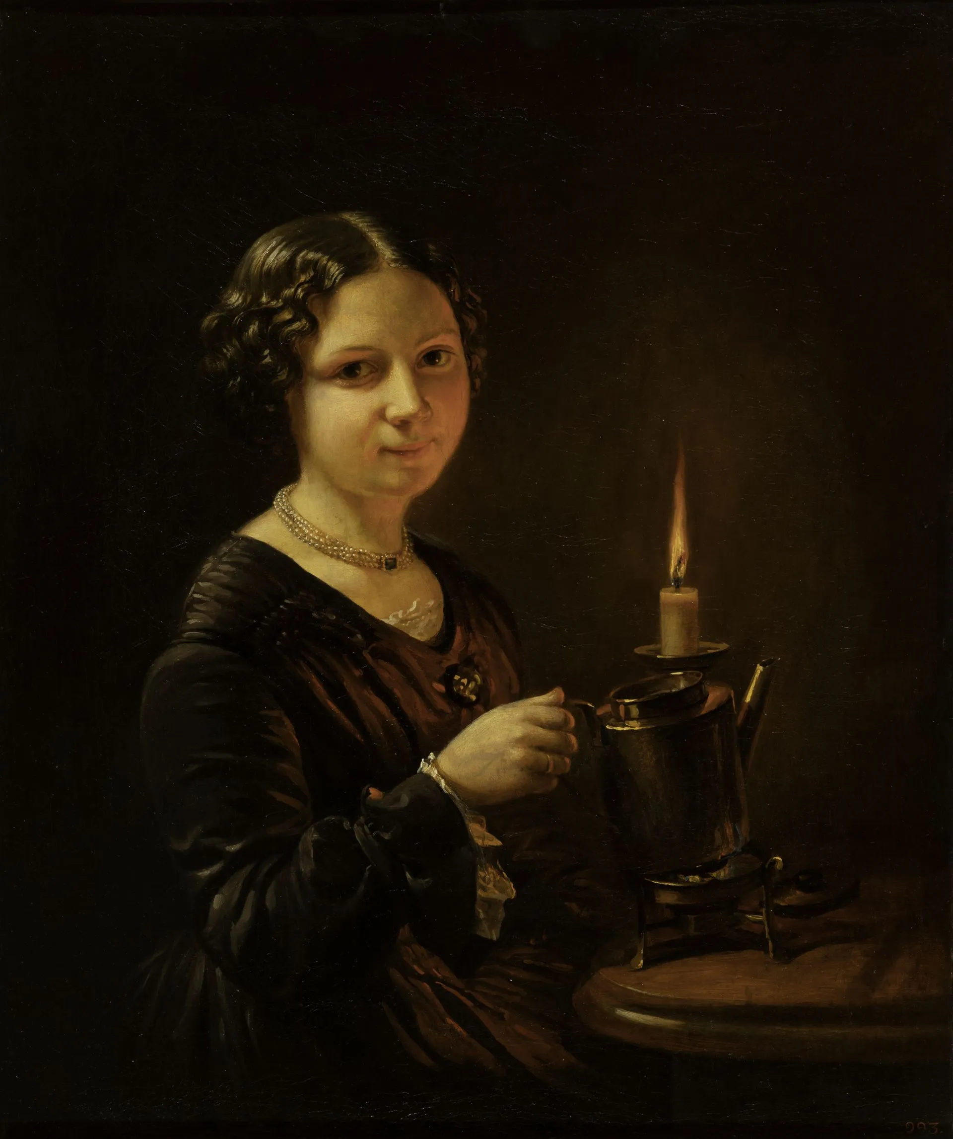 Тропинин В.А. Девушка со свечой. 1840-е. Холст, масло